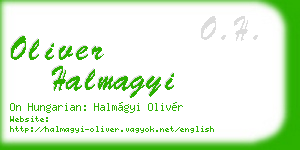 oliver halmagyi business card